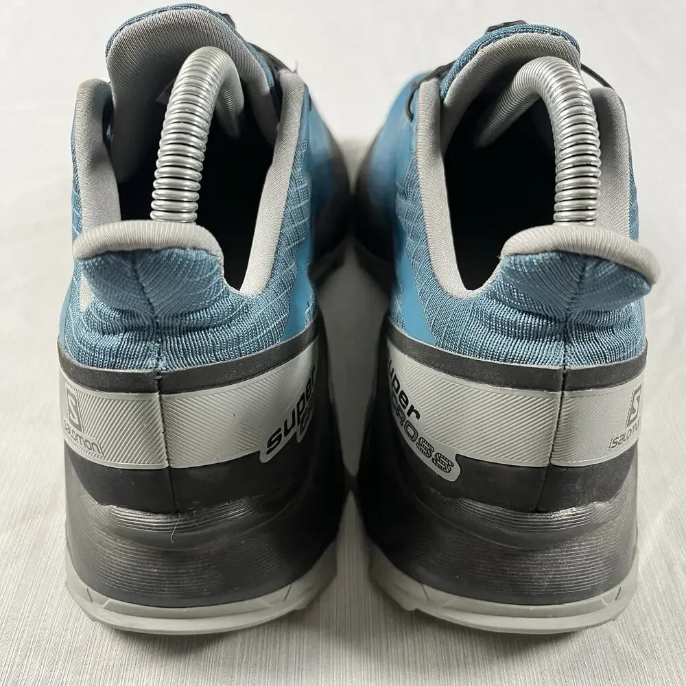 Salomon Supercross Women’s Size 7.5 Blue Trail Sneakers Running Shoes 409306 - Picture 4 of 7